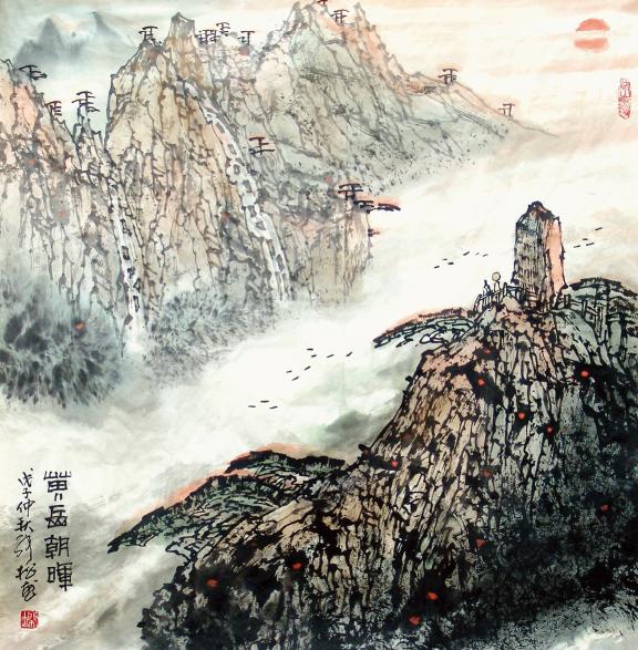 张松 黄岳朝霞