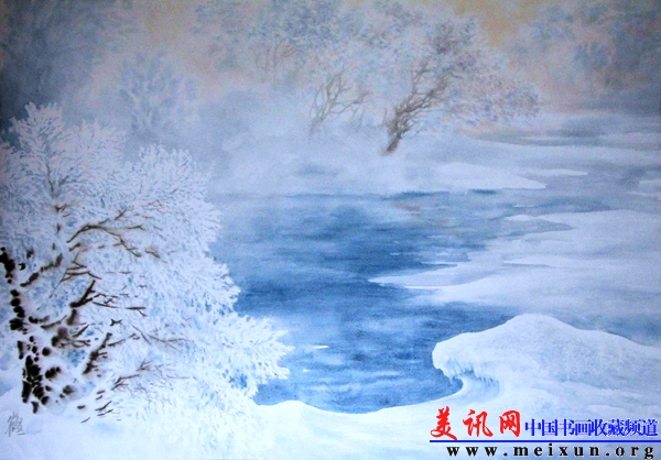 寒溪暖晖（75x53cm）周逸鹤.jpg