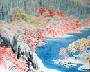 红叶飞雪
