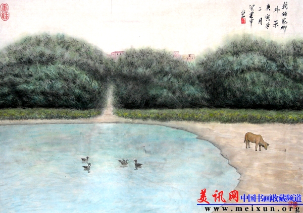 国画《我的家乡外景》（70x50cm）.jpg