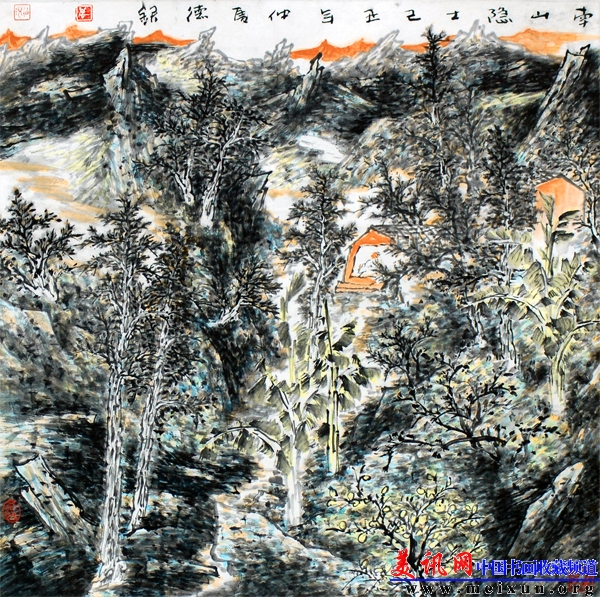 南山隐士（70x70）cm2009.jpg
