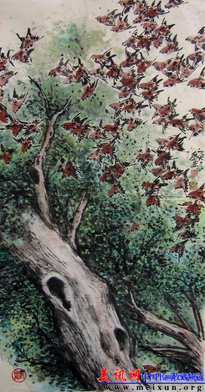 07《叽喳世界》98cm×53cm 2000年.jpg