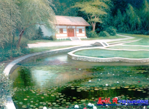 唐朝大诗人白居易故居 亚麻布 油彩 116x89cm 2000年.jpg