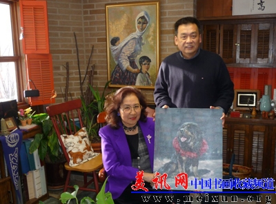 耶鲁大学讲座教授孙康益收藏林跃油画.jpg