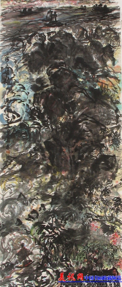 《海之雄魂图》370cm×145cm.JPG