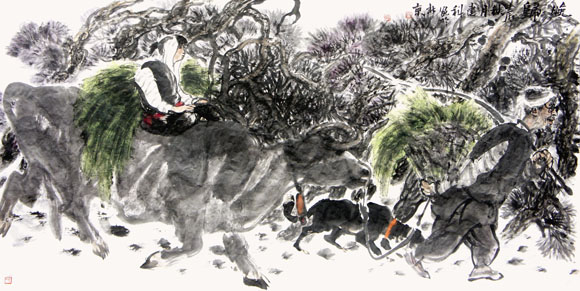 吴建科《晚归》.JPG