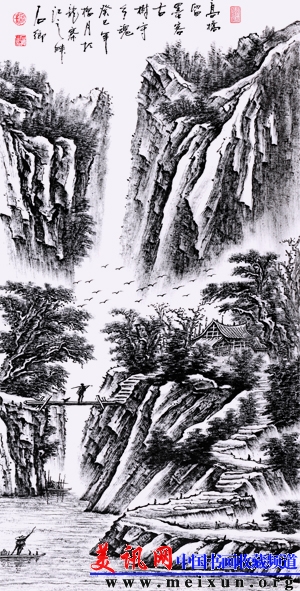 49、高桥留墨客，++古树守乡魂++68X136.jpg