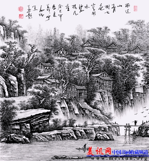 34、雨过山青树七色，++云开水碧楼几重++++89X97.jpg