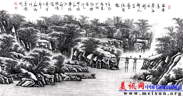57、古寨逢%多因树，++新人学艺总有桥+++178X97.jpg
