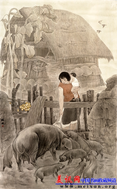 小日子 160cm×100cm 1990年.JPG