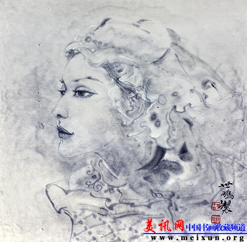 胡世鹏《晼晚之一》，34x34cm，纸本水墨，2014.JPG