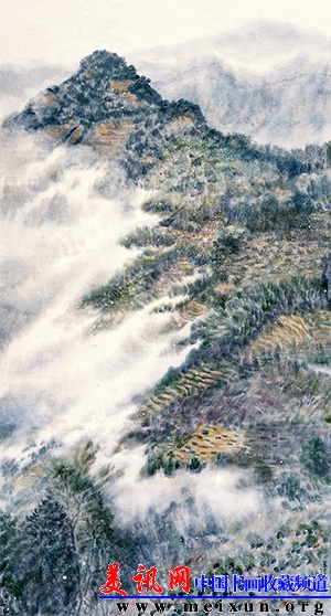 李翔  《青山白云两悠悠》 180cmX97cm  2012年  纸本.jpg