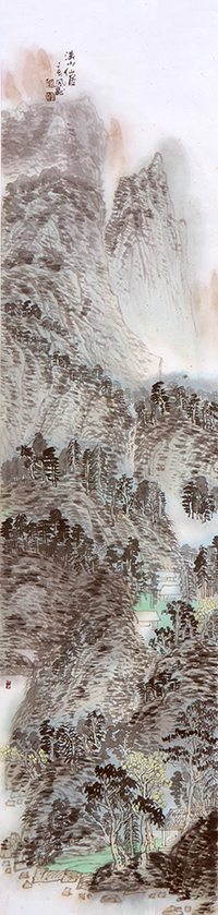 《溪山仙居》 136x34cm 2007年.jpg