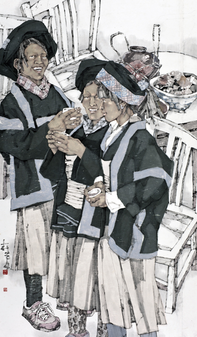 《自家有酒自家醉》180X110cm（2014）.jpg
