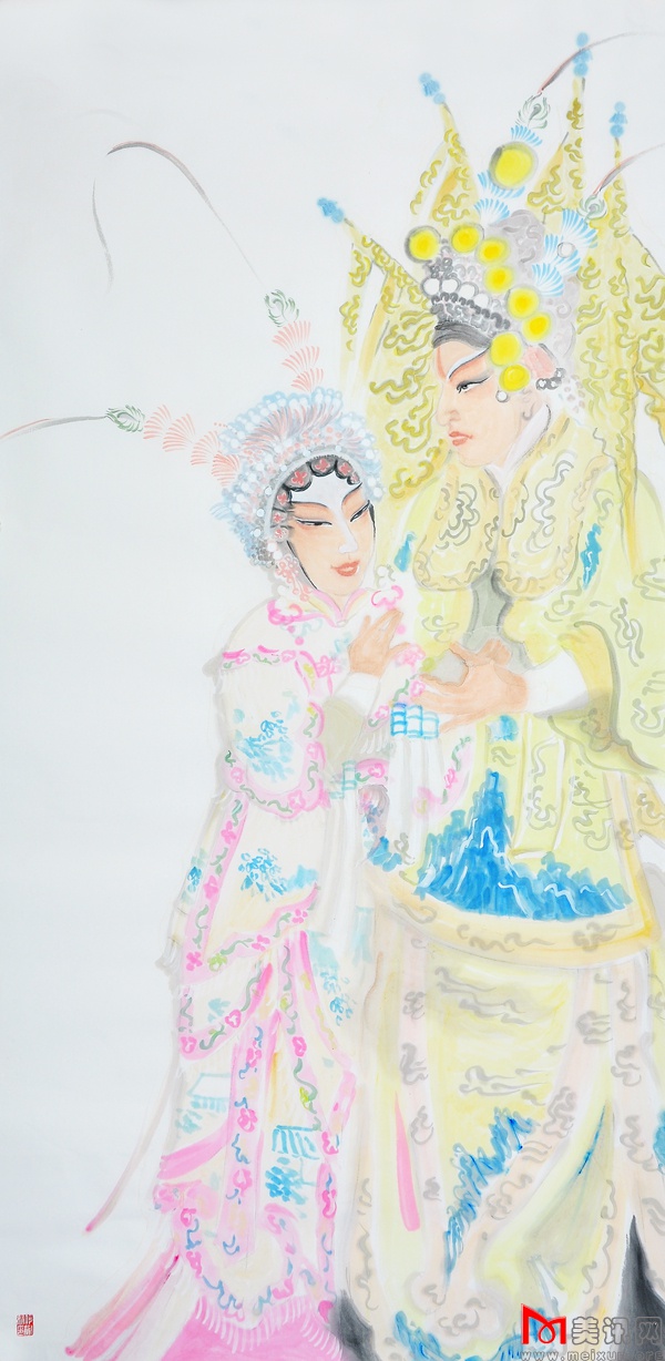 2012年，四尺，水墨纸本 吓煞人儿.JPG