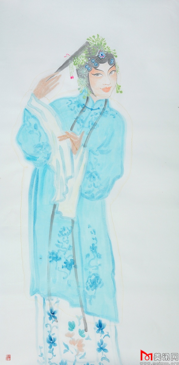 2012年 四尺，水墨纸本 你唱我听.JPG