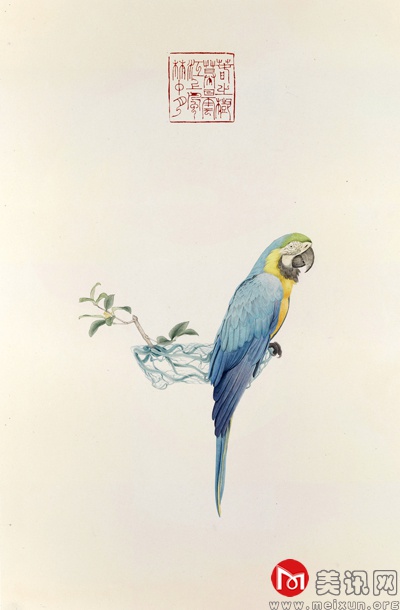 康春慧 执花寄月之八 纸本设色 56x85cm 2014.jpg