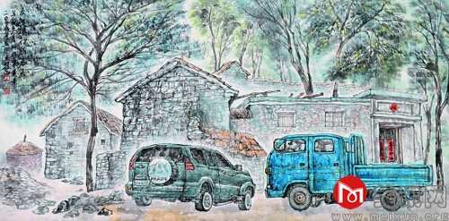 王界山：顾村桃行新客来.jpg