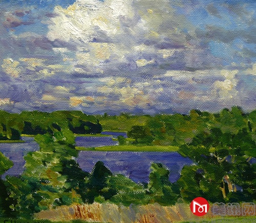 伊萨耶夫_根纳季_阿纳托利耶维奇《有云的天空》35x40cm2011年.JPG