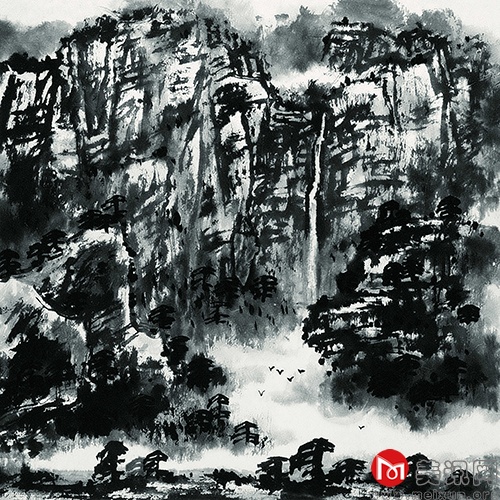 龙潭昼夜生风雷-38.5×38.5-山水.jpg