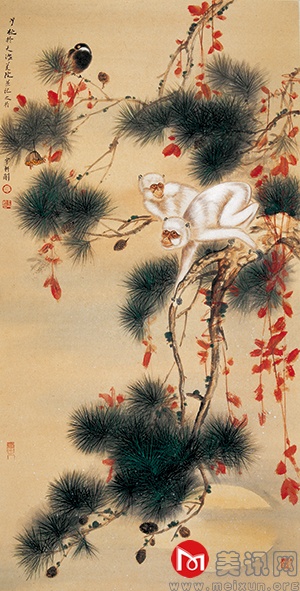 封侯图138cm×70cm.JPG