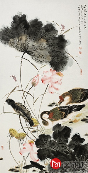 藕花扶梦过西泠68cm×136cm.JPG