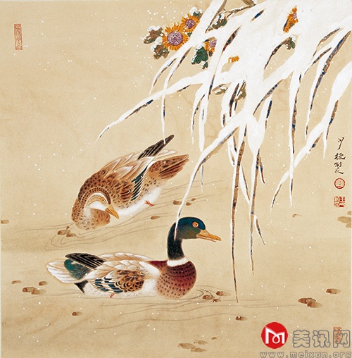 寒塘栖凫66cm×66cm.JPG