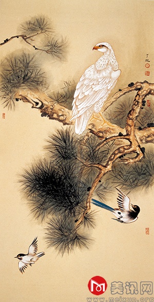 松鹰图138cm×70cm.JPG