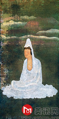 阿海，观自在，132×65cm，纸本水墨，2015 A Hai,The concept of freedom，132×65cm ink on paper 2015  .jpg