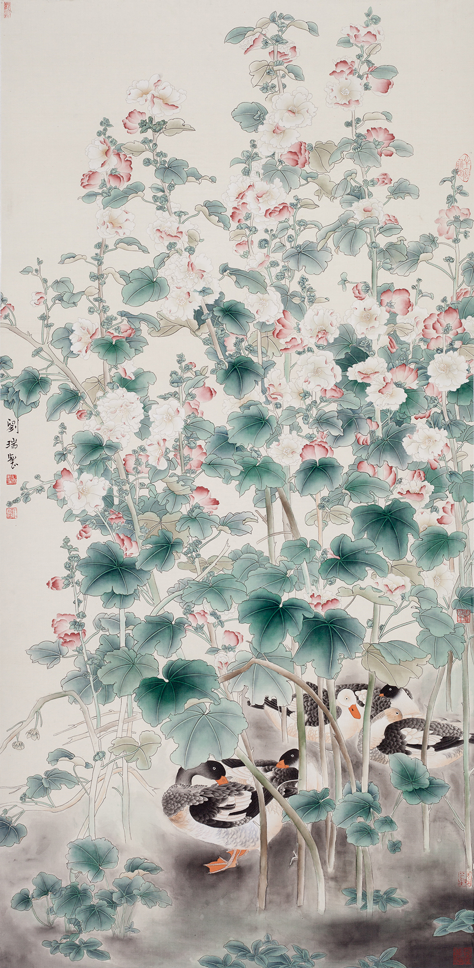 洗净凡羽入花荫134x65 绢本.jpg