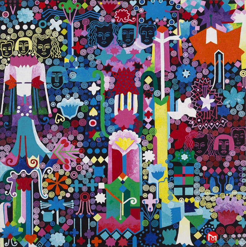 6-恋恋，布面油画，80cmx80cm，2018年.jpg